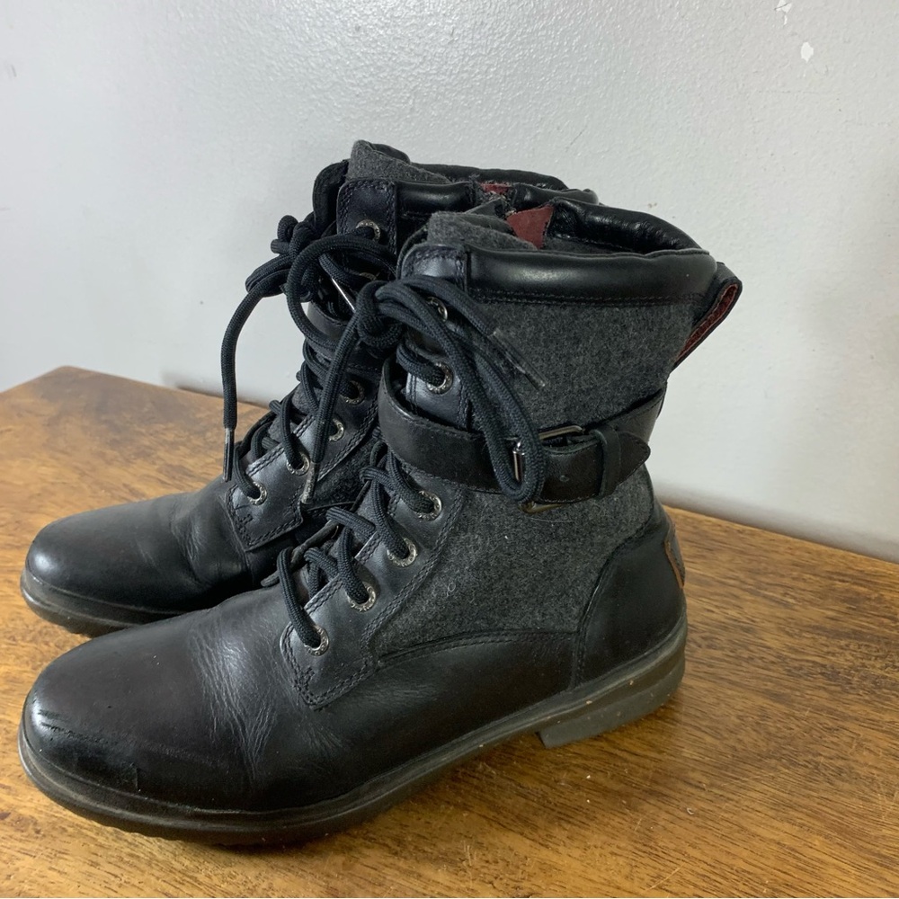 Ugg combat style lace up Winter waterproof boots